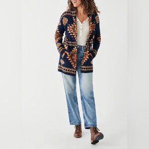 FAHERTY B.YELLOWTAIL Lodge Cardigan size small